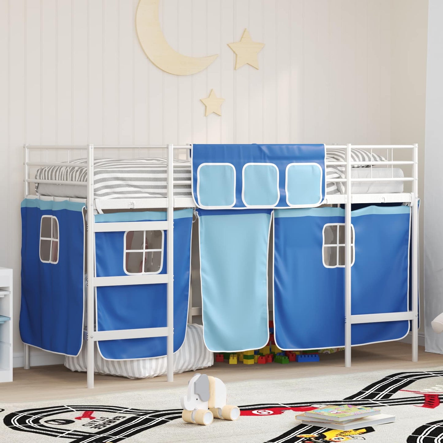 Kids'loftseng Med Gardiner - Variant 42020815