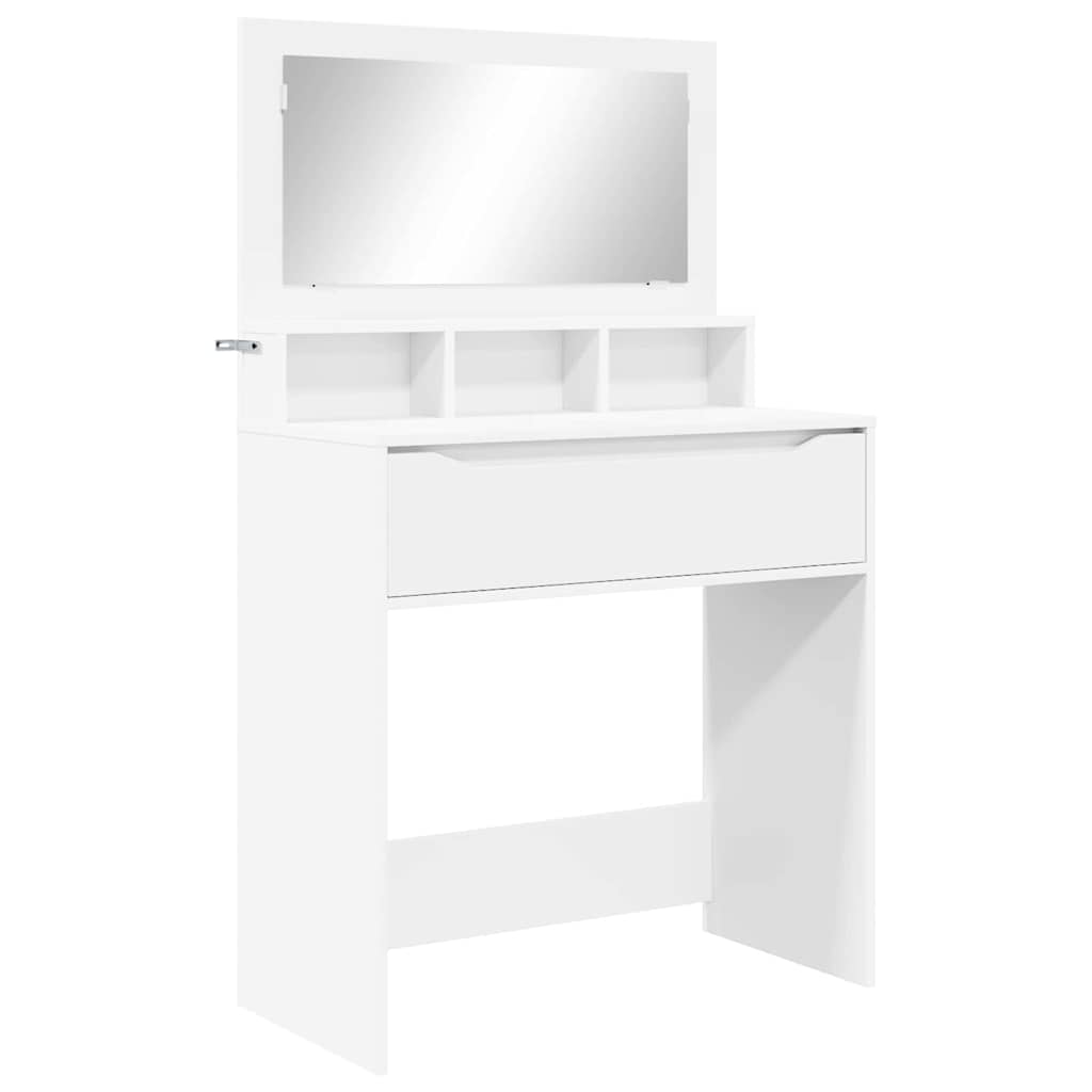 Soveværelsessminkeborde 80 X 39,6 X 135 Cm Konstrueret Træ - Billede 2