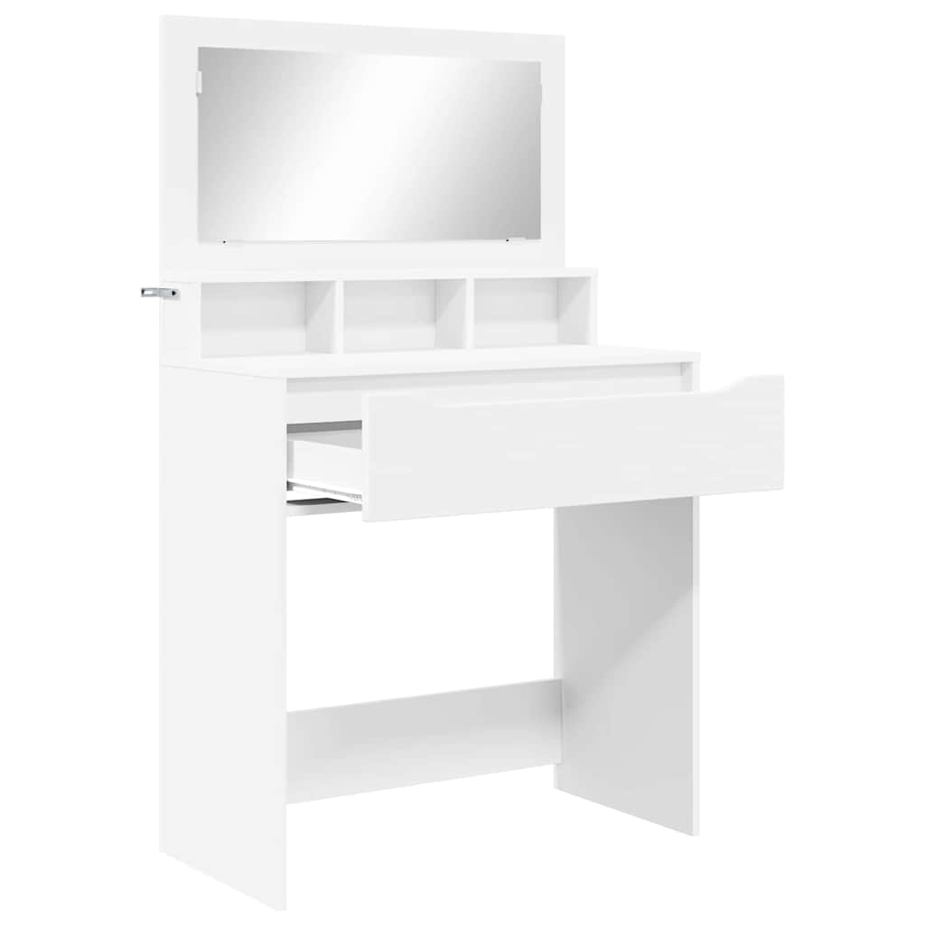 Soveværelsessminkeborde 80 X 39,6 X 135 Cm Konstrueret Træ - Billede 5
