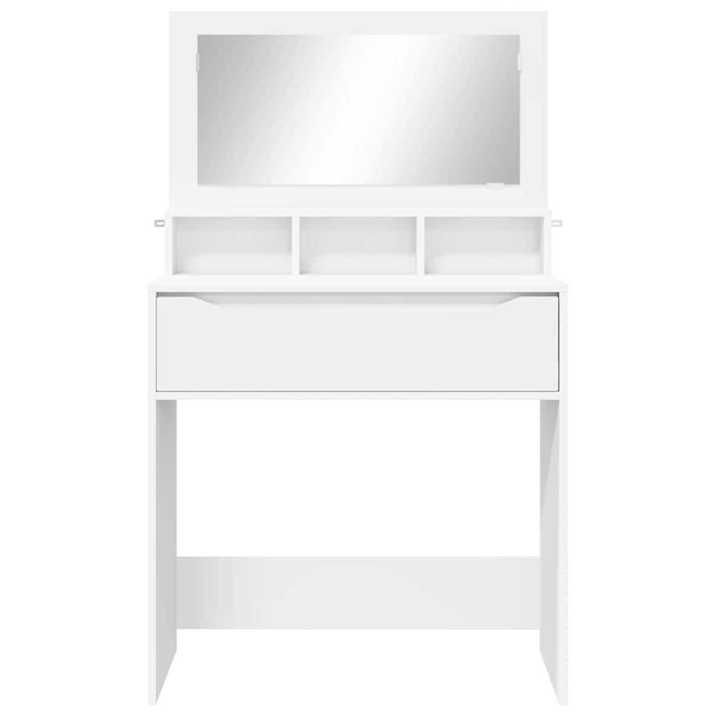 Soveværelsessminkeborde 80 X 39,6 X 135 Cm Konstrueret Træ - Billede 6