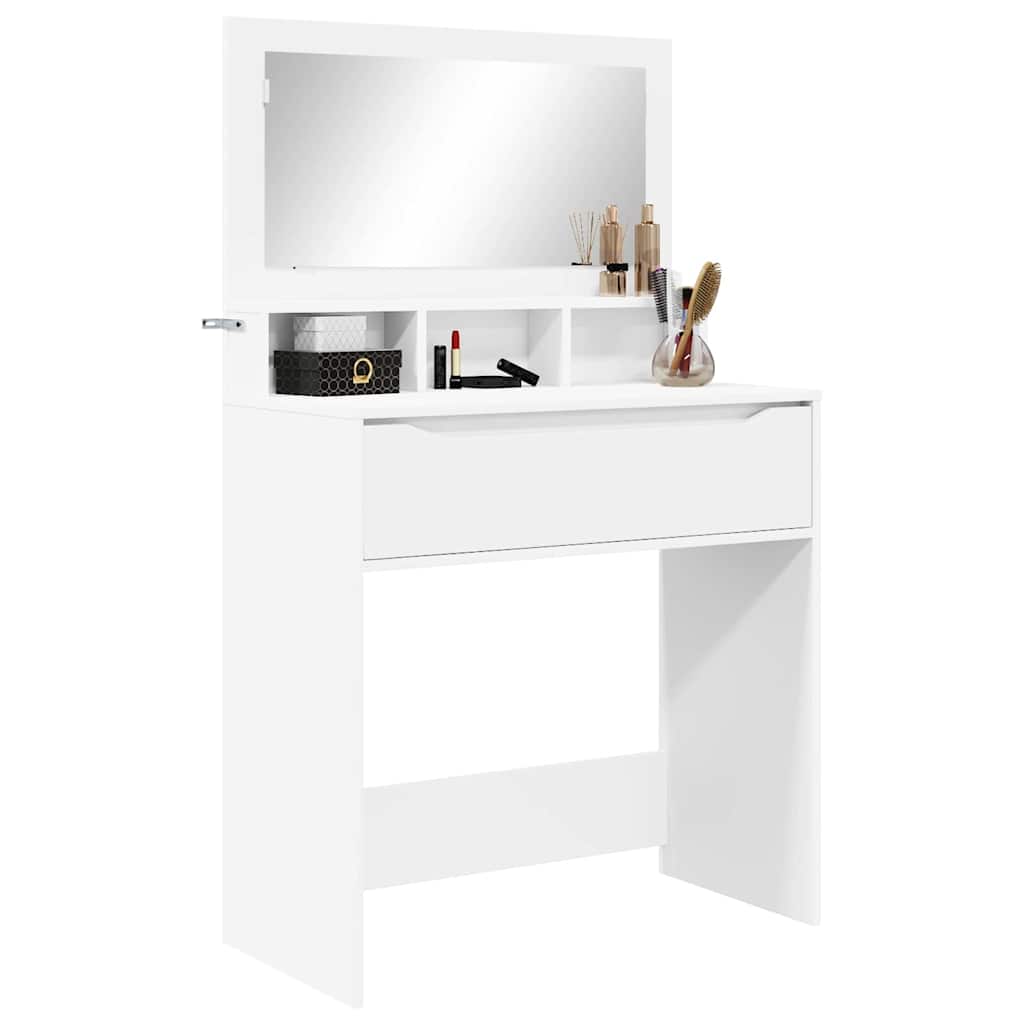 Soveværelsessminkeborde 80 X 39,6 X 135 Cm Konstrueret Træ - Billede 3