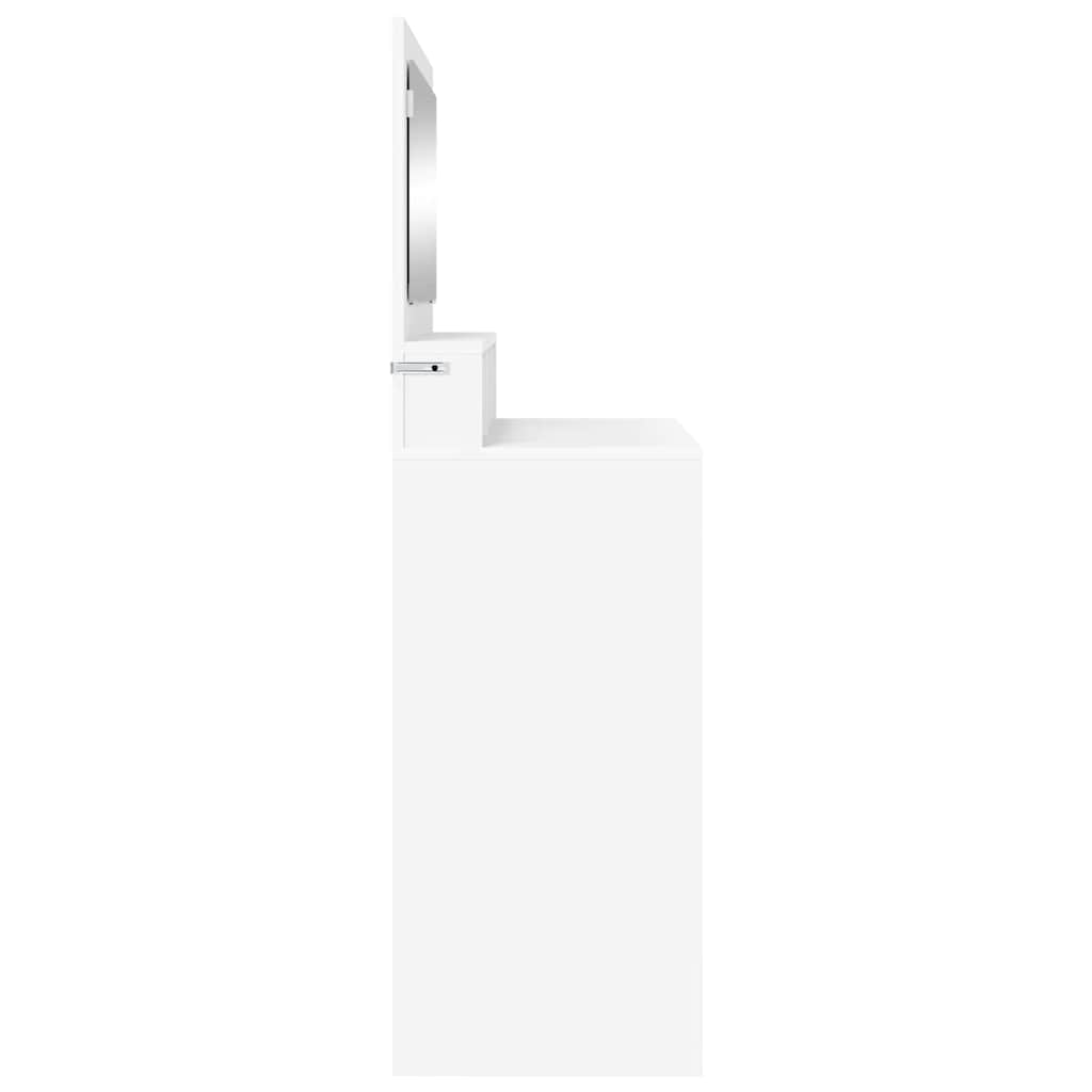 Soveværelsessminkeborde 80 X 39,6 X 135 Cm Konstrueret Træ - Billede 7