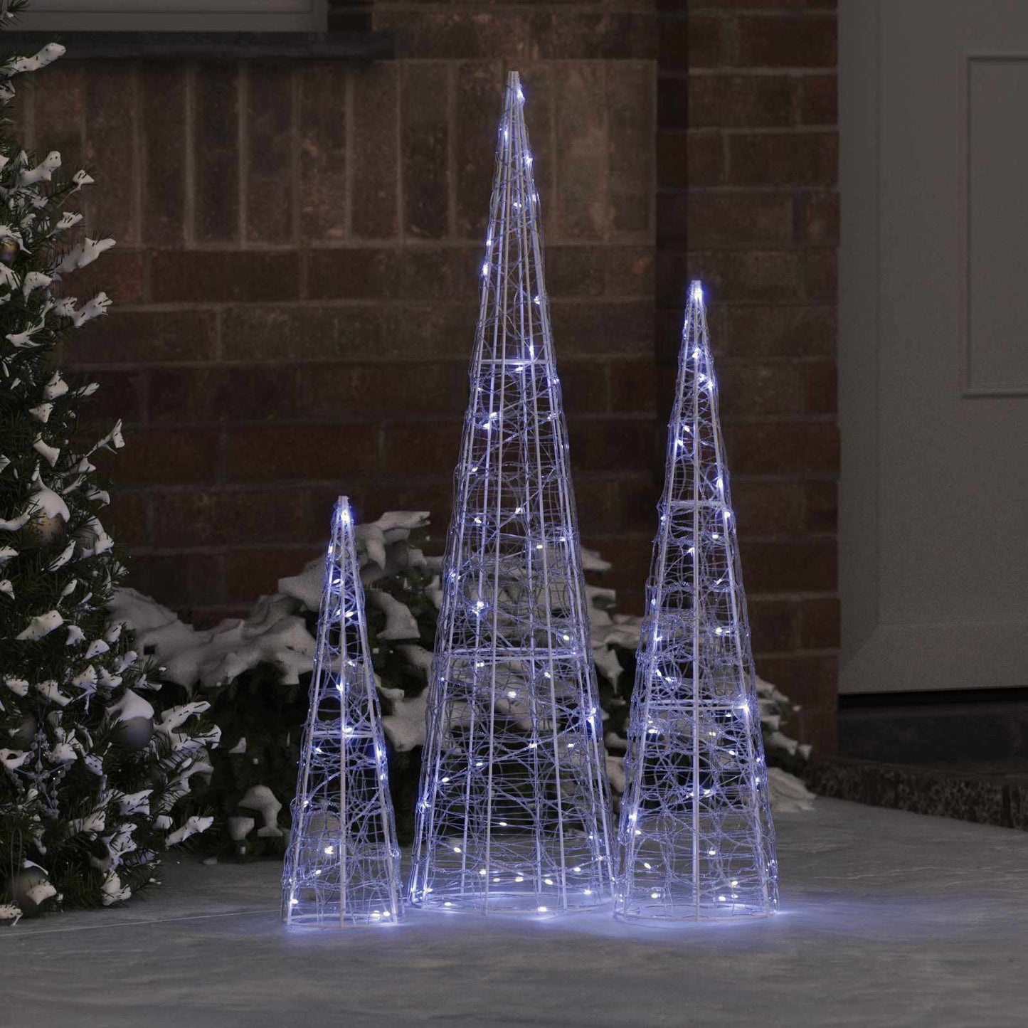 Juletræ Med 90 Led'er 3 Dele 20 X 20 X 80 Cm Akryl