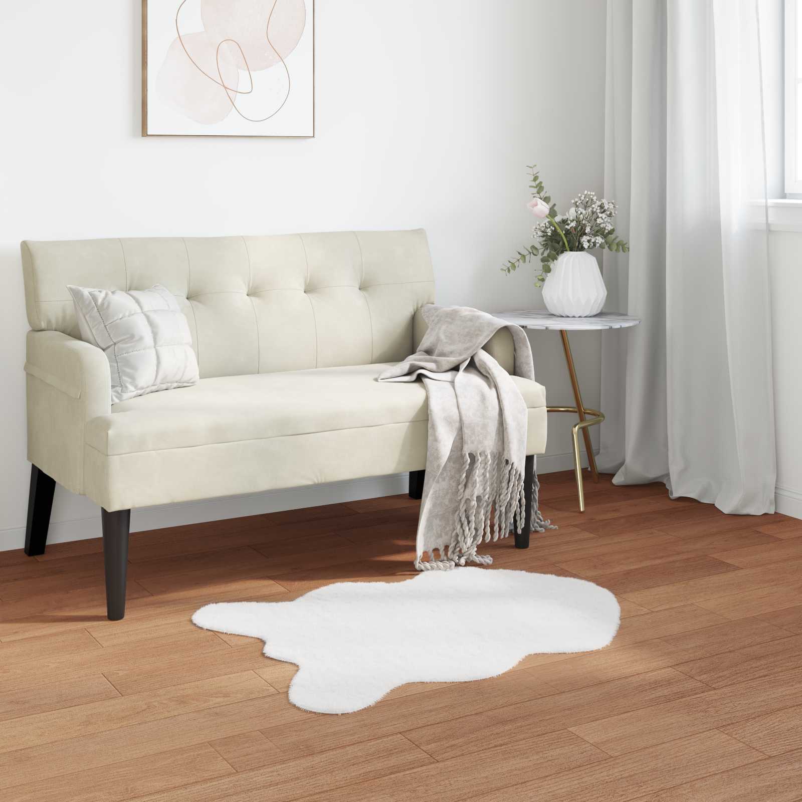 Skridsikker Faux Kanin Tæppe Olite 60 X 90 Cm Polyester - Hovedbillede