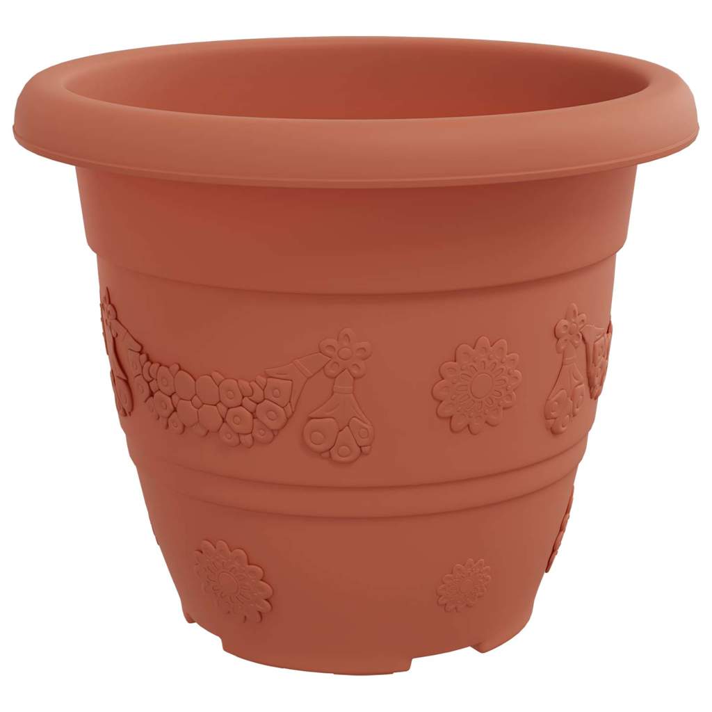 Rund Blomsterpotte 24 Dele Mursten Ø 26 X 21.5 Cm Plastik - Billede 5