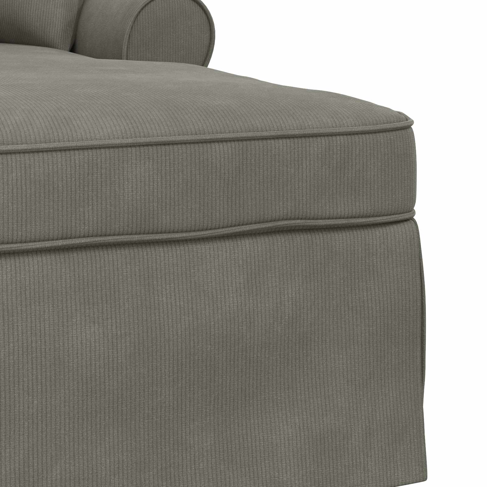 Chaise Lounge Med Volant Med Pude 3 Dele Velourstof - Billede 7