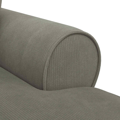 Chaise Lounge Med Volant Med Pude 3 Dele Velourstof - Billede 8
