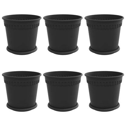 Plantepotter 6 Dele Ø 19 X 16 Cm Plastik - Billede 2