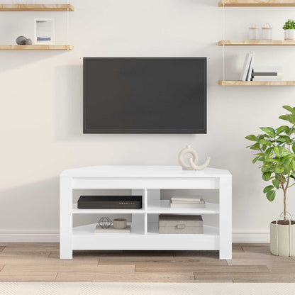 Hjørnetvskab 102 X 40,5 X 45 Cm Konstrueret Træ - Billede 4