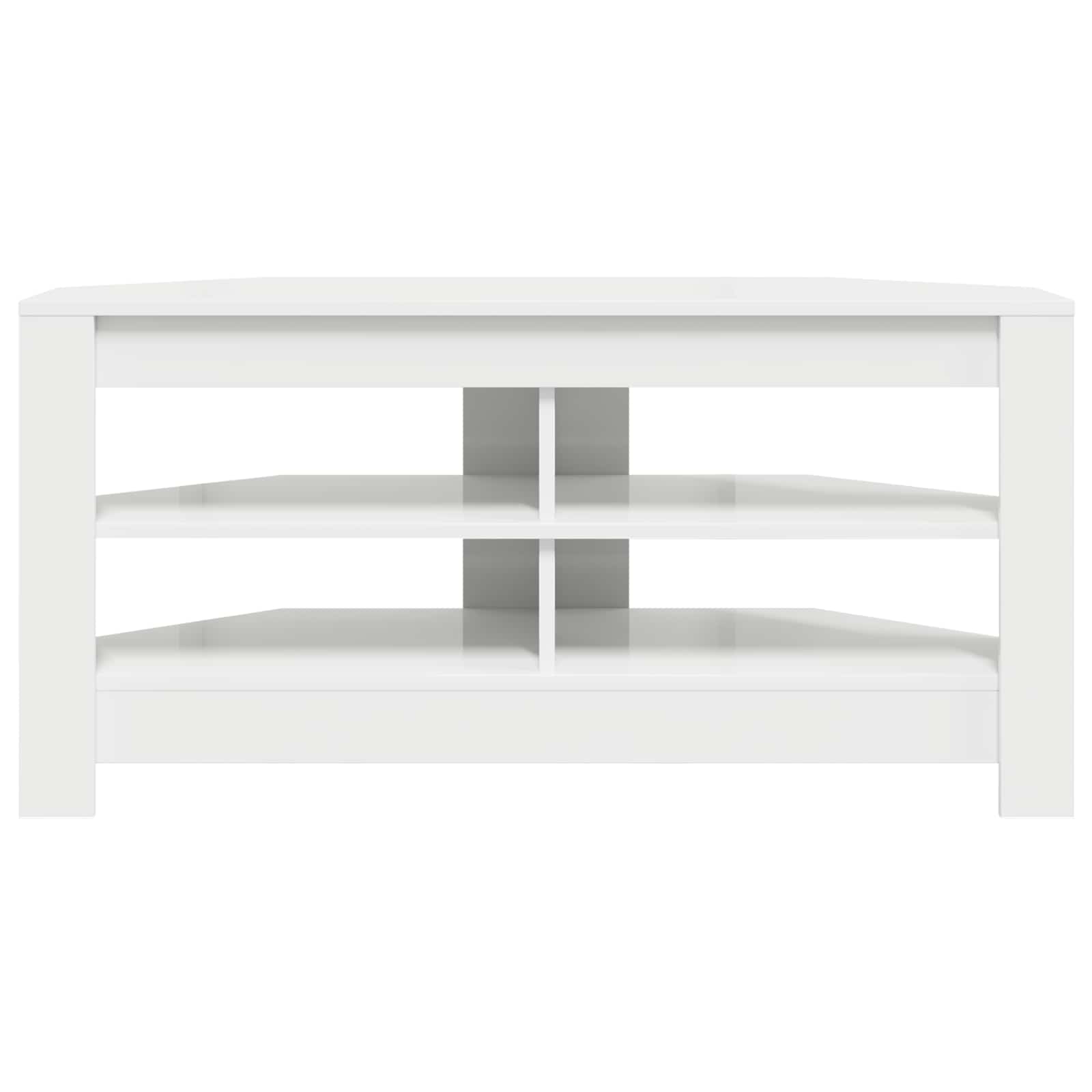 Hjørnetvskab 102 X 40,5 X 45 Cm Konstrueret Træ - Billede 5
