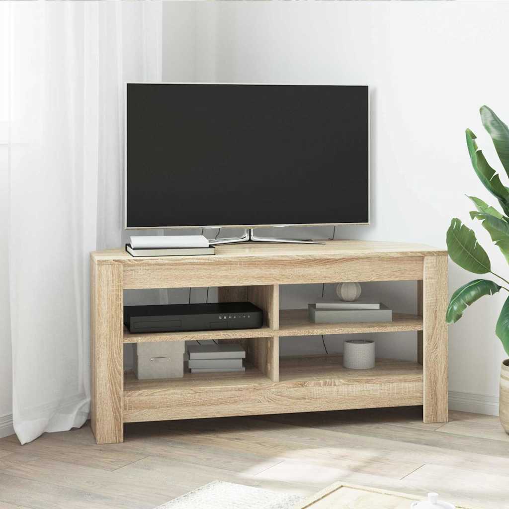 Hjørnetvskab 102 X 40,5 X 45 Cm Konstrueret Træ - Variant 889777