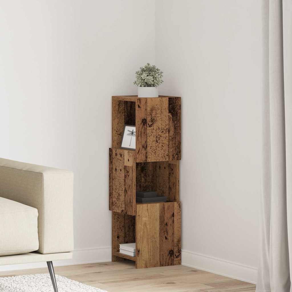 Hjørneskab 25,5x25x102cm Konstrueret Træ
