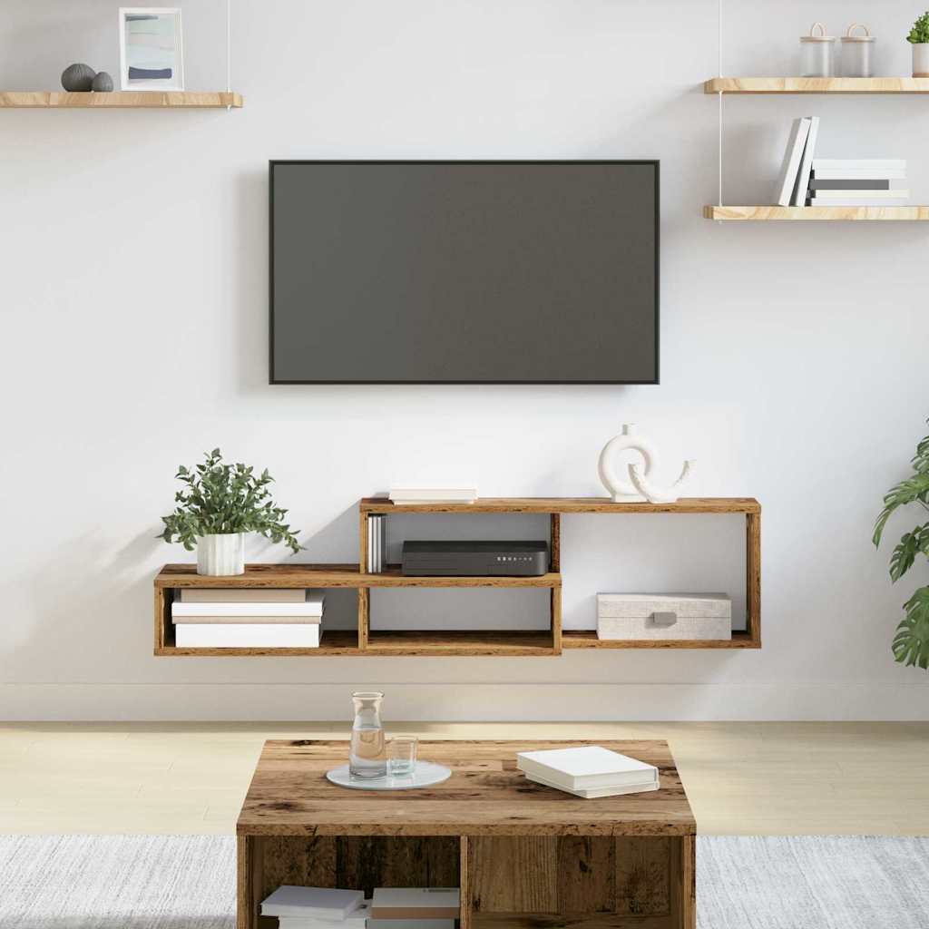 Vægbeslagtiltv 120x25x28,5cm Konstrueret Træ - Variant 889899