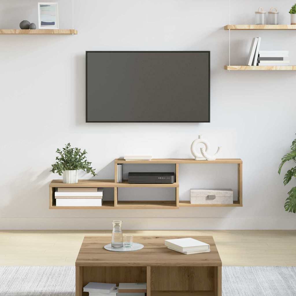 Vægbeslagtiltv 120x25x28,5cm Konstrueret Træ - Variant 889900