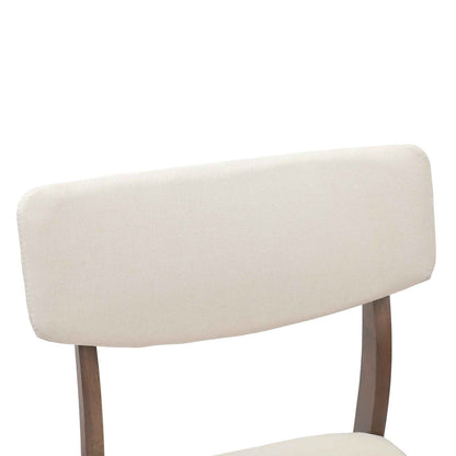 Spisestole 2 Dele Lys 48 X 49 X 95 Cm Massiv Gummitræ - Billede 8
