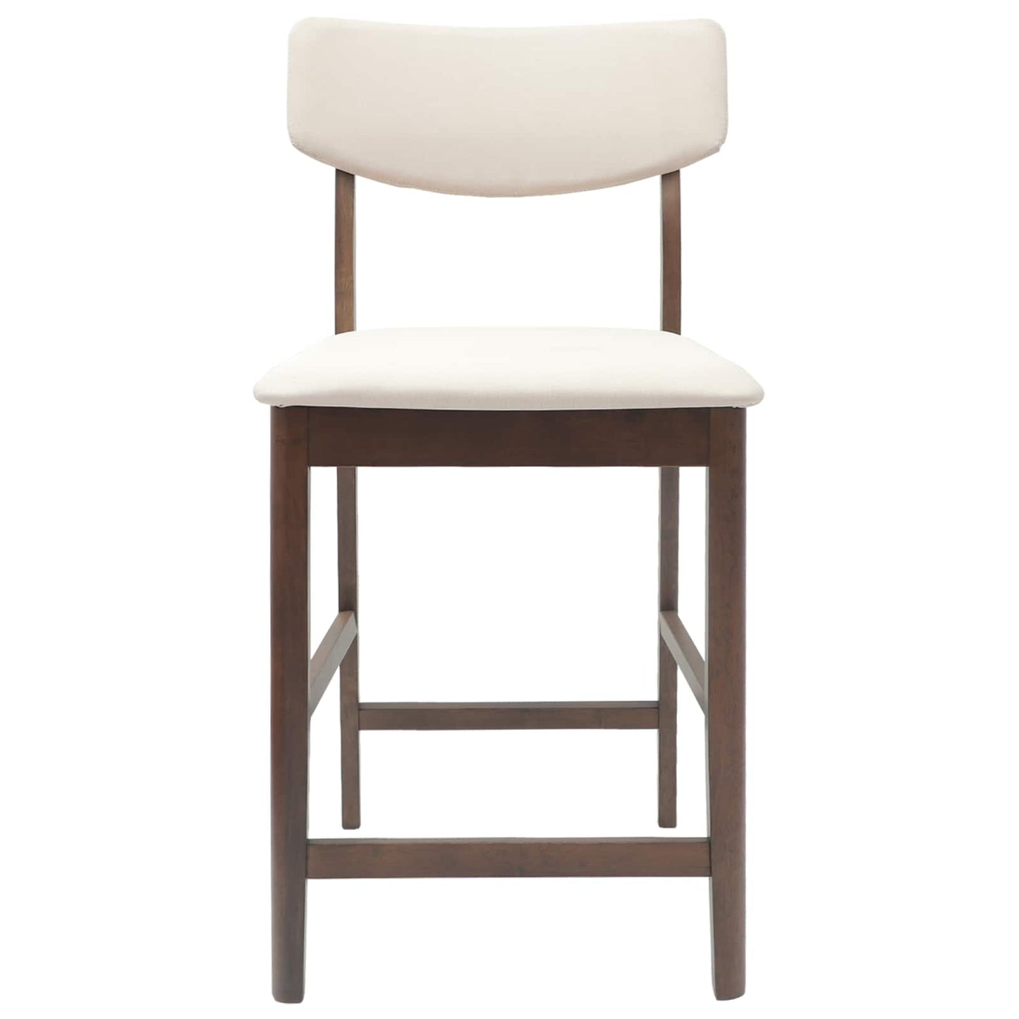 Spisestole 2 Dele Lys 48 X 49 X 95 Cm Massiv Gummitræ - Billede 5