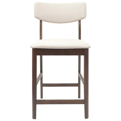 Spisestole 2 Dele Lys 48 X 49 X 95 Cm Massiv Gummitræ - Billede 5
