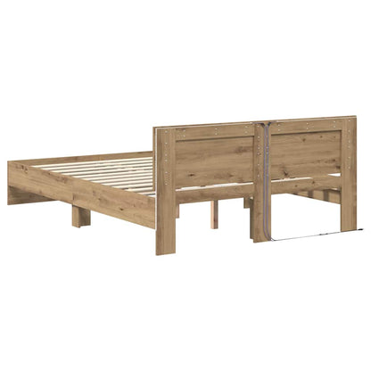 Sengestel Artisan Egetræ 150 X 200 Cm Konstrueret Træ - Billede 8