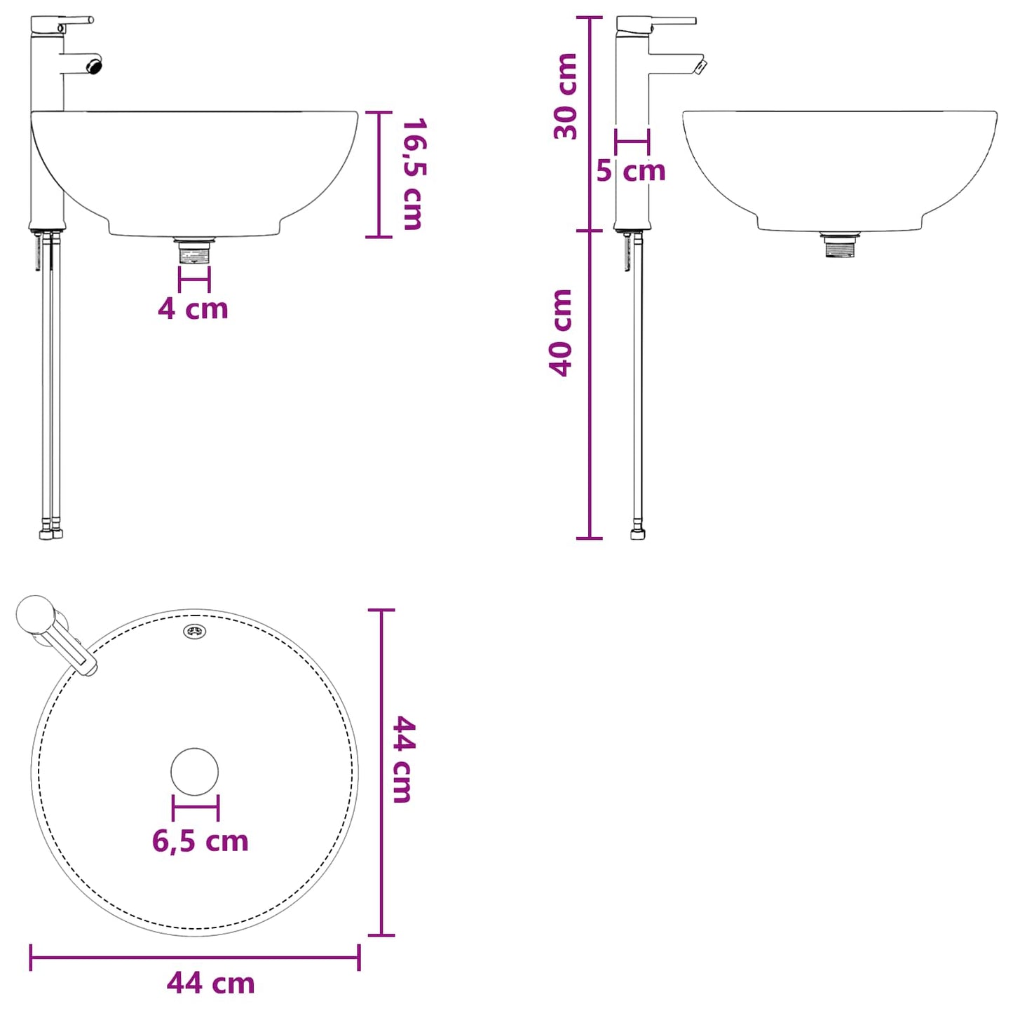 Badeværelsesmøbel Sæt 2 Dele Konstrueret Træ - Billede 12