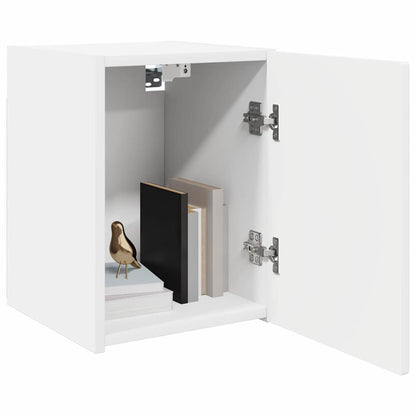 Tv Vægskab Vægmonteret Konstrueret Træ - Billede 3