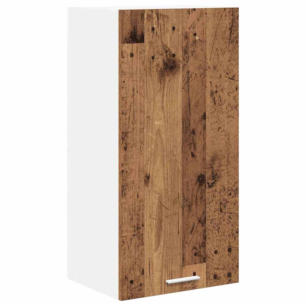 Hængeskab Gammelt Træ Og Hvid 40 X 31 X 80 Cm Konstrueret Træ - Billede 2