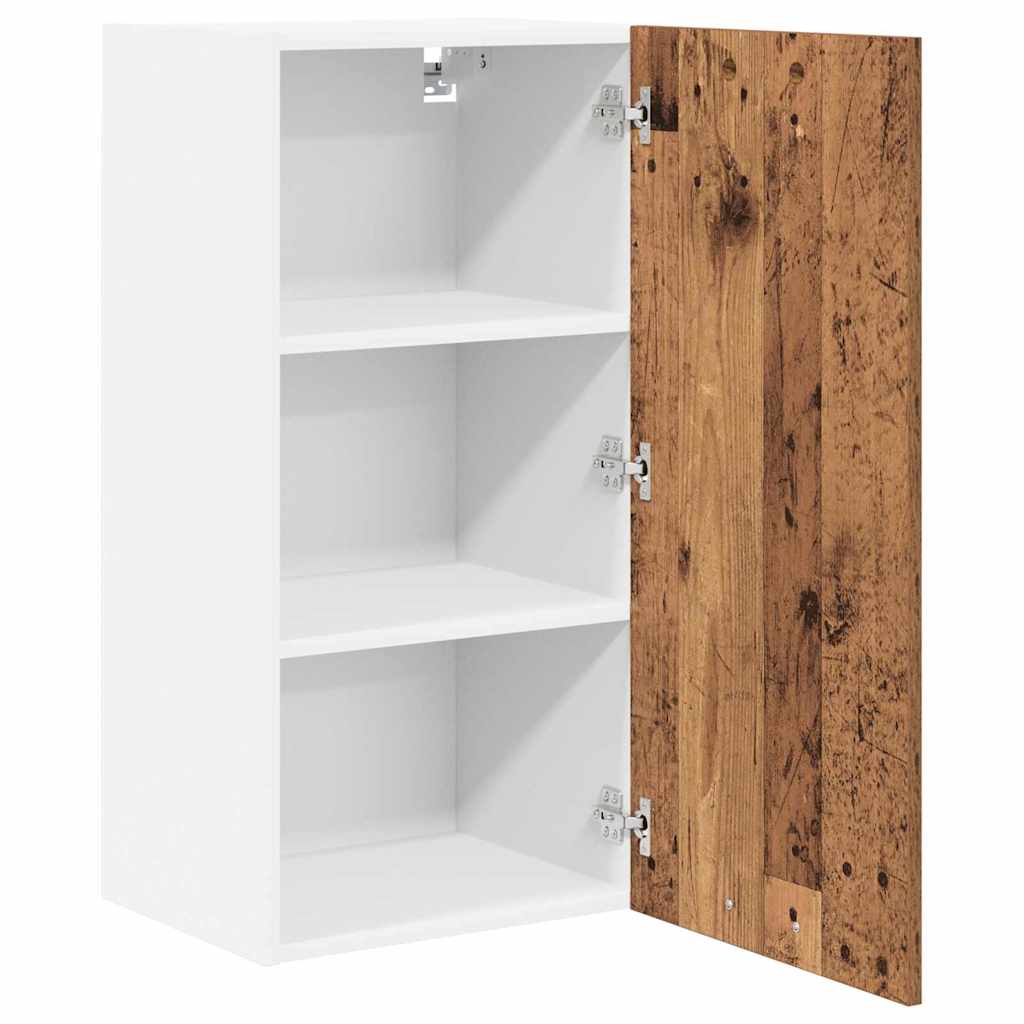 Hængeskab Gammelt Træ Og Hvid 40 X 31 X 80 Cm Konstrueret Træ - Billede 5