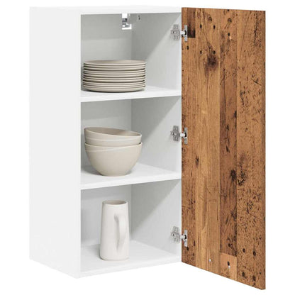 Hængeskab Gammelt Træ Og Hvid 40 X 31 X 80 Cm Konstrueret Træ - Billede 3