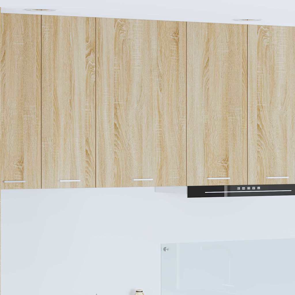 Hængeskab Sonoma Eg Og Hvid 50 X 31 X 80 Cm Konstrueret Træ - Hovedbillede