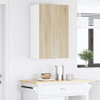 Hængeskab Sonoma Eg Og Hvid 50 X 31 X 80 Cm Konstrueret Træ - Billede 4