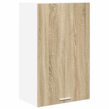 Hængeskab Sonoma Eg Og Hvid 50 X 31 X 80 Cm Konstrueret Træ - Billede 2