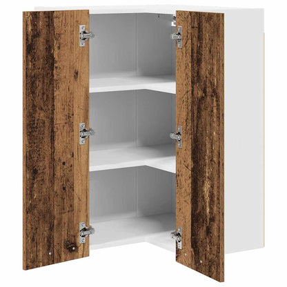 Hængeskab Gammelt Træ Og Hvid 57 X 57 X 80 Cm Konstrueret Træ - Billede 5