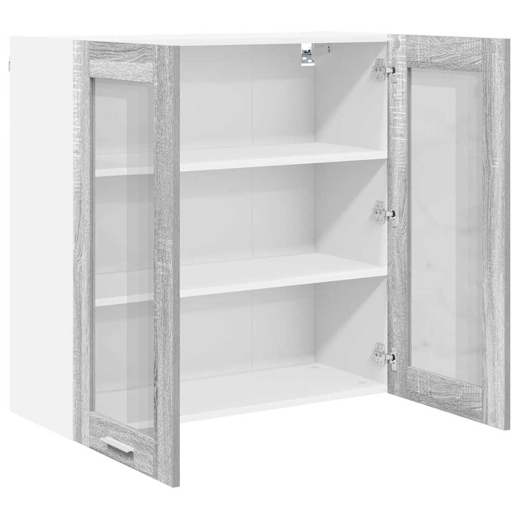 Hængeskab Med Dør Sonoma 80 X 31 X 80 Cm Konstrueret Træ - Billede 5