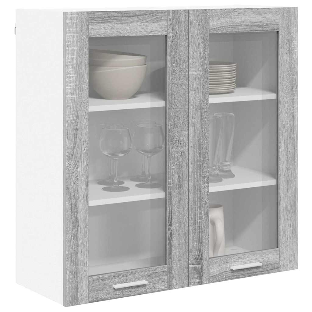 Hængeskab Med Dør Sonoma 80 X 31 X 80 Cm Konstrueret Træ - Billede 3