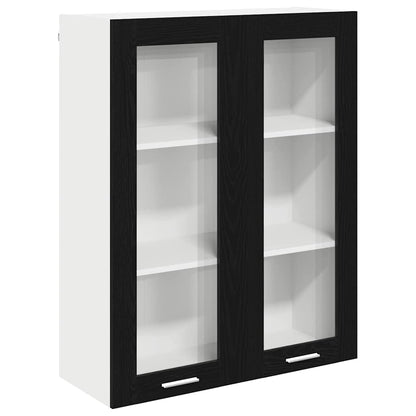 Hængeskab Med Dør Eg 80 X 31 X 100 Cm Konstrueret Træ - Billede 2