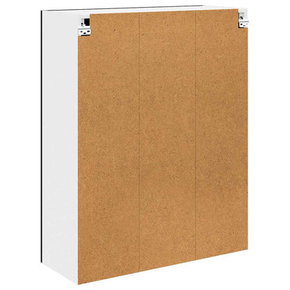 Hængeskab Med Dør Eg 80 X 31 X 100 Cm Konstrueret Træ - Billede 8