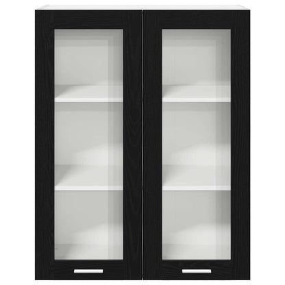Hængeskab Med Dør Eg 80 X 31 X 100 Cm Konstrueret Træ - Billede 6