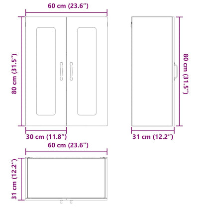 Køkkenskab Kalmar Gammelt Træ 60 X 31 X 80 Cm Konstrueret Træ - Billede 12