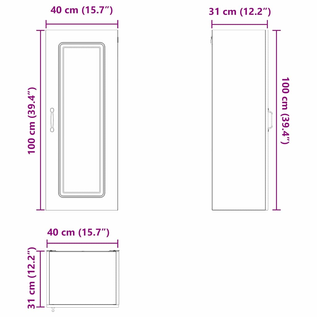 Panel Til Opvaskemaskine Kalmar 40 X 31 X 100 Cm - Billede 13