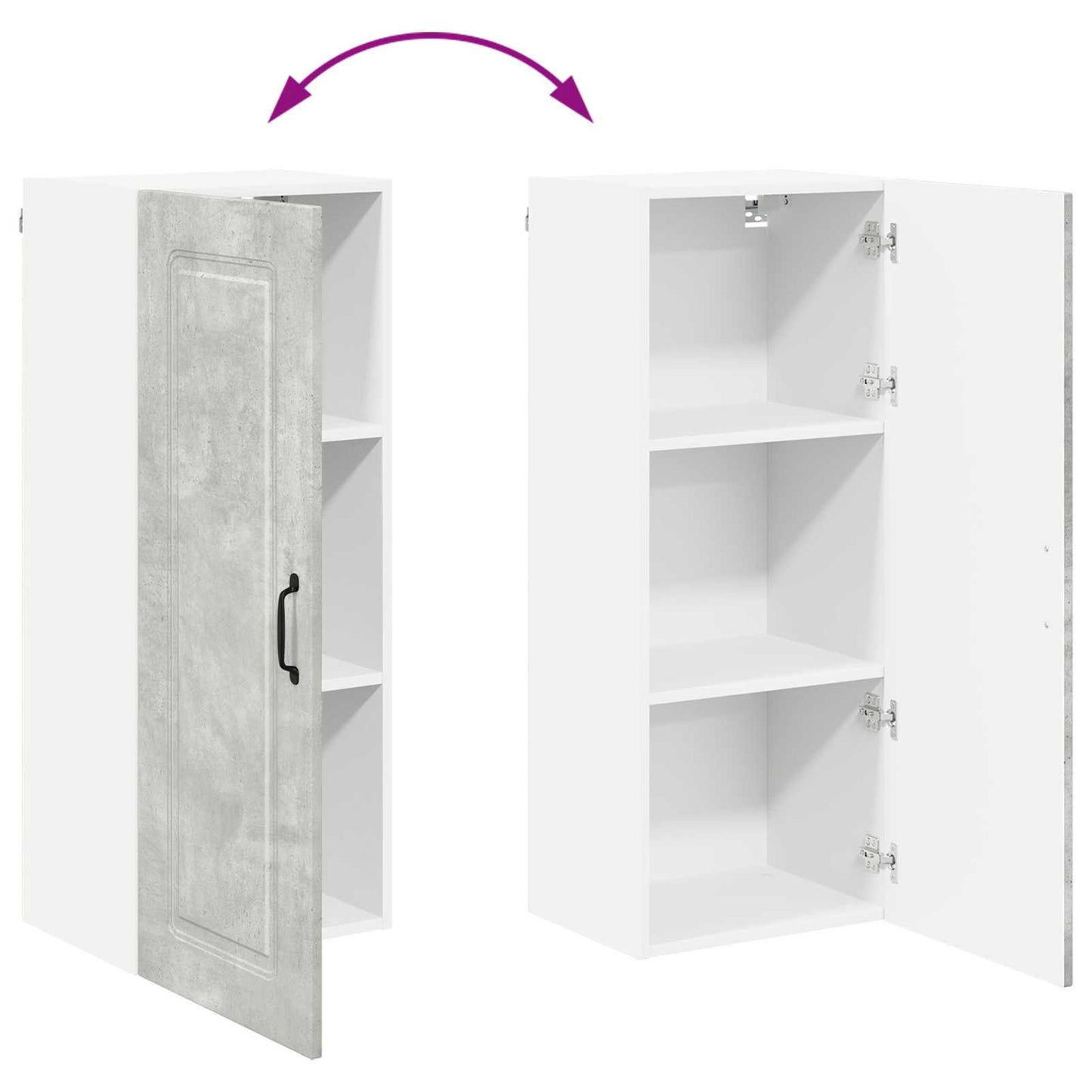 Panel Til Opvaskemaskine Kalmar Beton 40 X 31 X 100 Cm - Billede 11