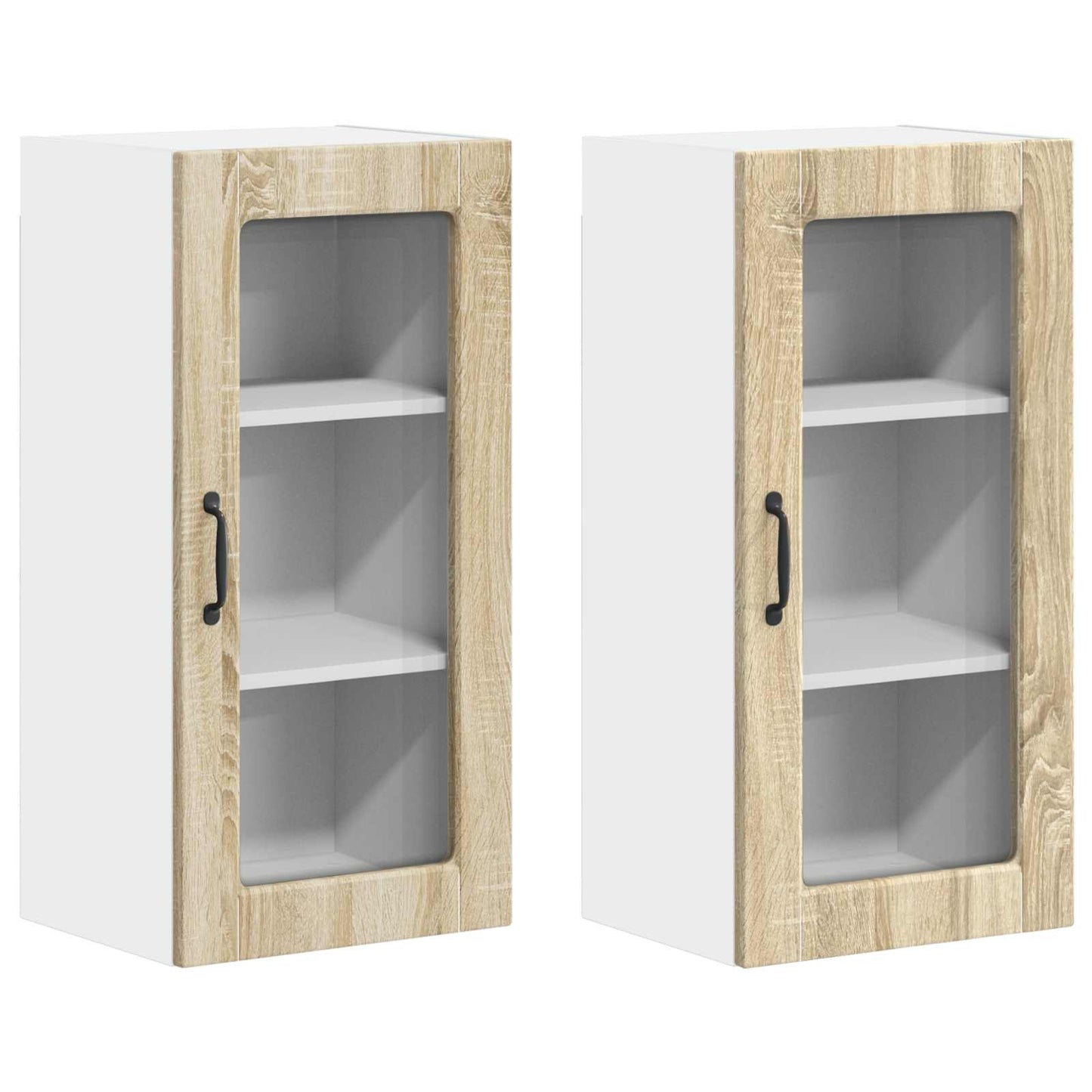 Køkkenskab 2 Dele Sonoma Eg 40 X 31 X 80 Cm Konstrueret Træ - Billede 2