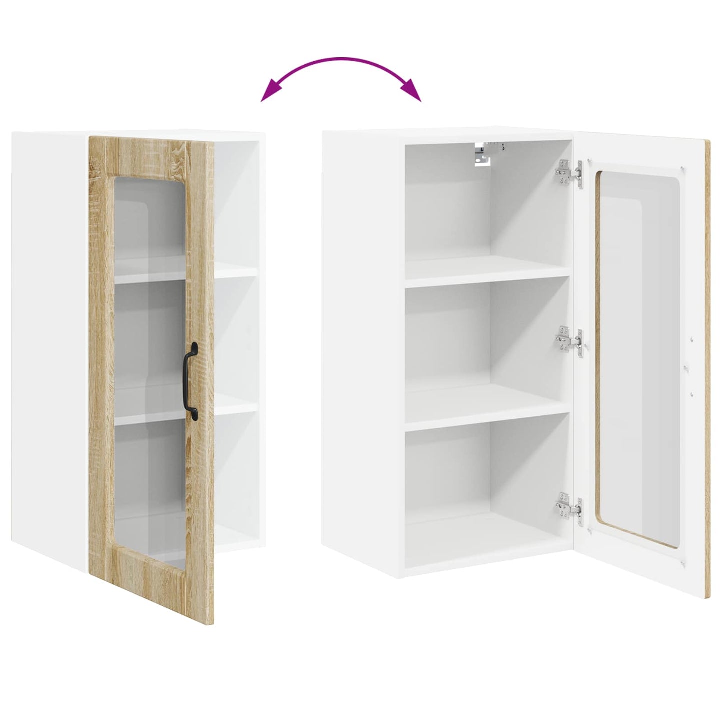 Køkkenskab 2 Dele Sonoma Eg 40 X 31 X 80 Cm Konstrueret Træ - Billede 12
