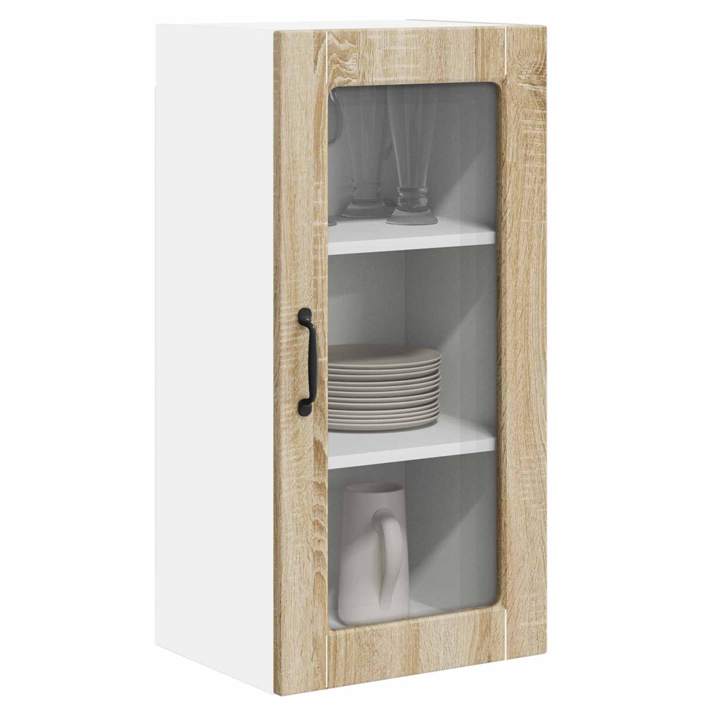 Køkkenskab 2 Dele Sonoma Eg 40 X 31 X 80 Cm Konstrueret Træ - Billede 3