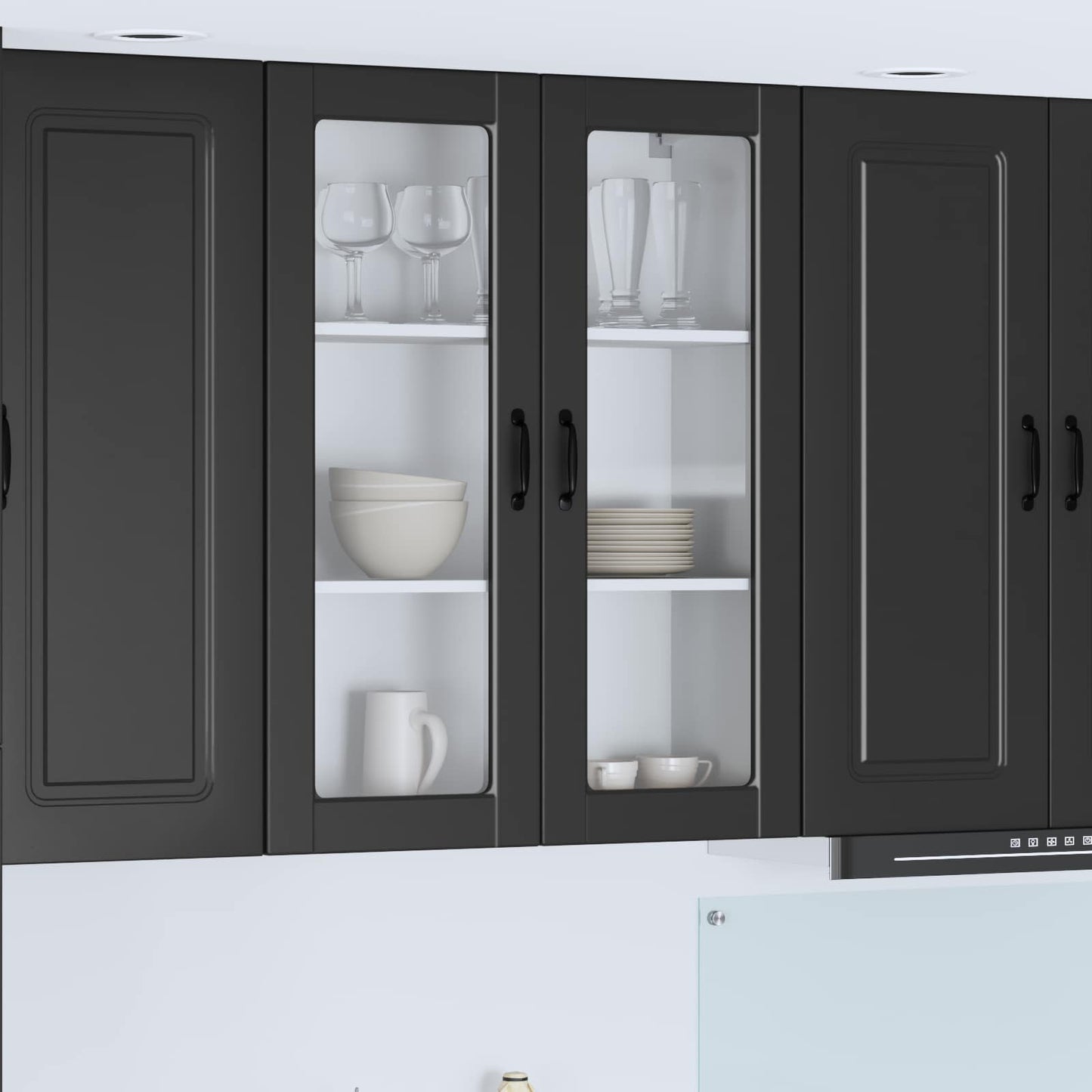 Køkkenskab Med Hylde 80 X 31 X 100 Cm Konstrueret Træ - Hovedbillede