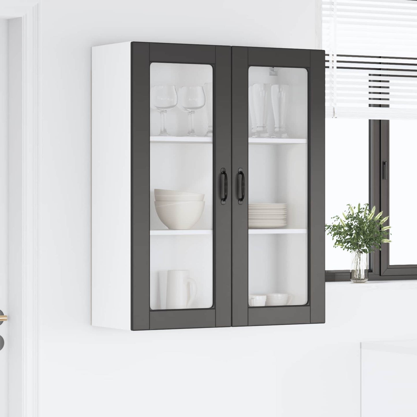 Køkkenskab Med Hylde 80 X 31 X 100 Cm Konstrueret Træ - Billede 4