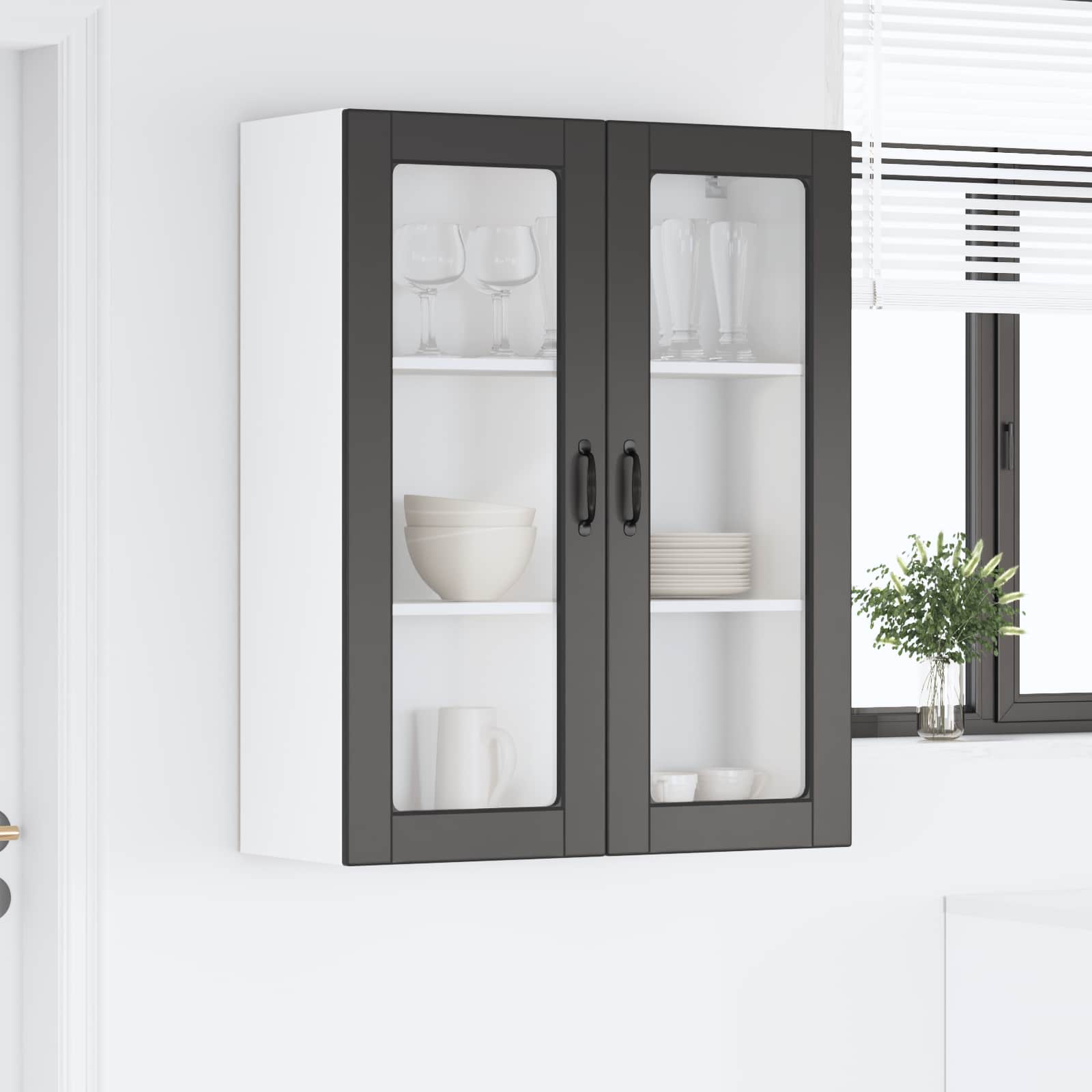 Køkkenskab Med Hylde 80 X 31 X 100 Cm Konstrueret Træ - Billede 4