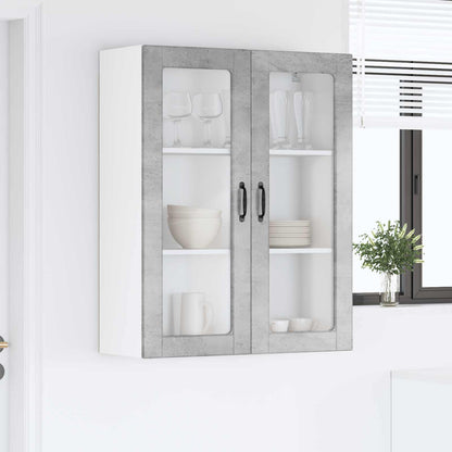 Væglågskab Porto Beton 80 X 31 X 100 Cm Konstrueret Træ - Billede 4