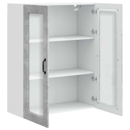 Væglågskab Porto Beton 80 X 31 X 100 Cm Konstrueret Træ - Billede 5