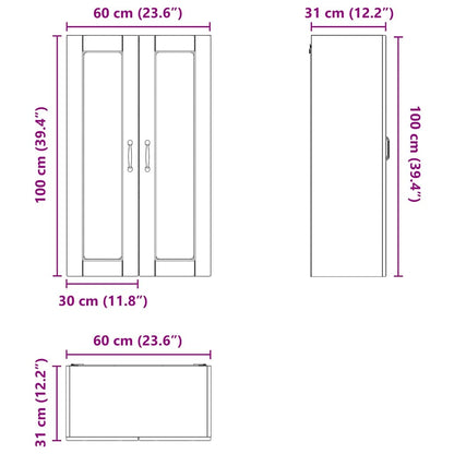 Panel Til Opvaskemaskine Artisan Egetræ 60 X 31 X 100 Cm - Billede 12