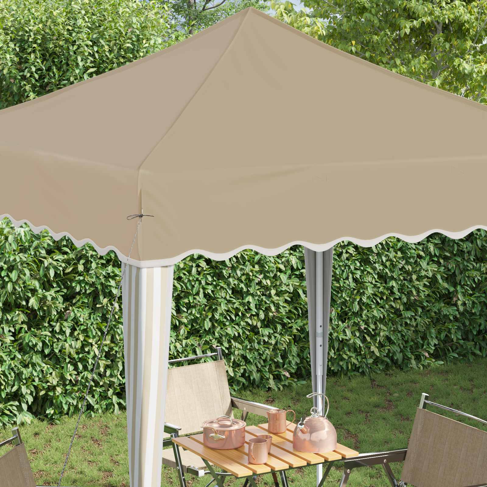 Pop-up Festtelt 195 X 195 X 245 Cm Oxford Stof - Billede 4