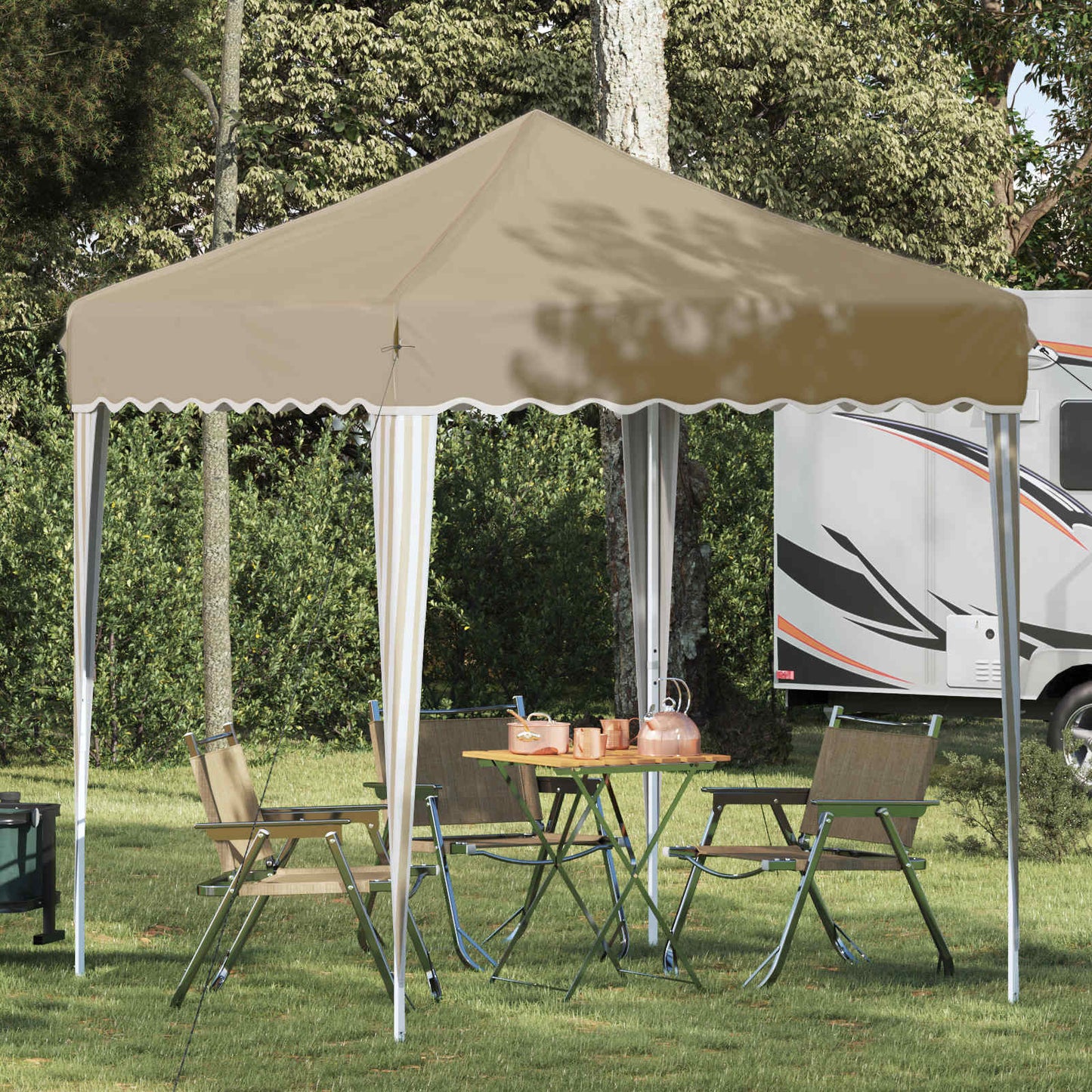 Pop-up Festtelt 195 X 195 X 245 Cm Oxford Stof - Hovedbillede